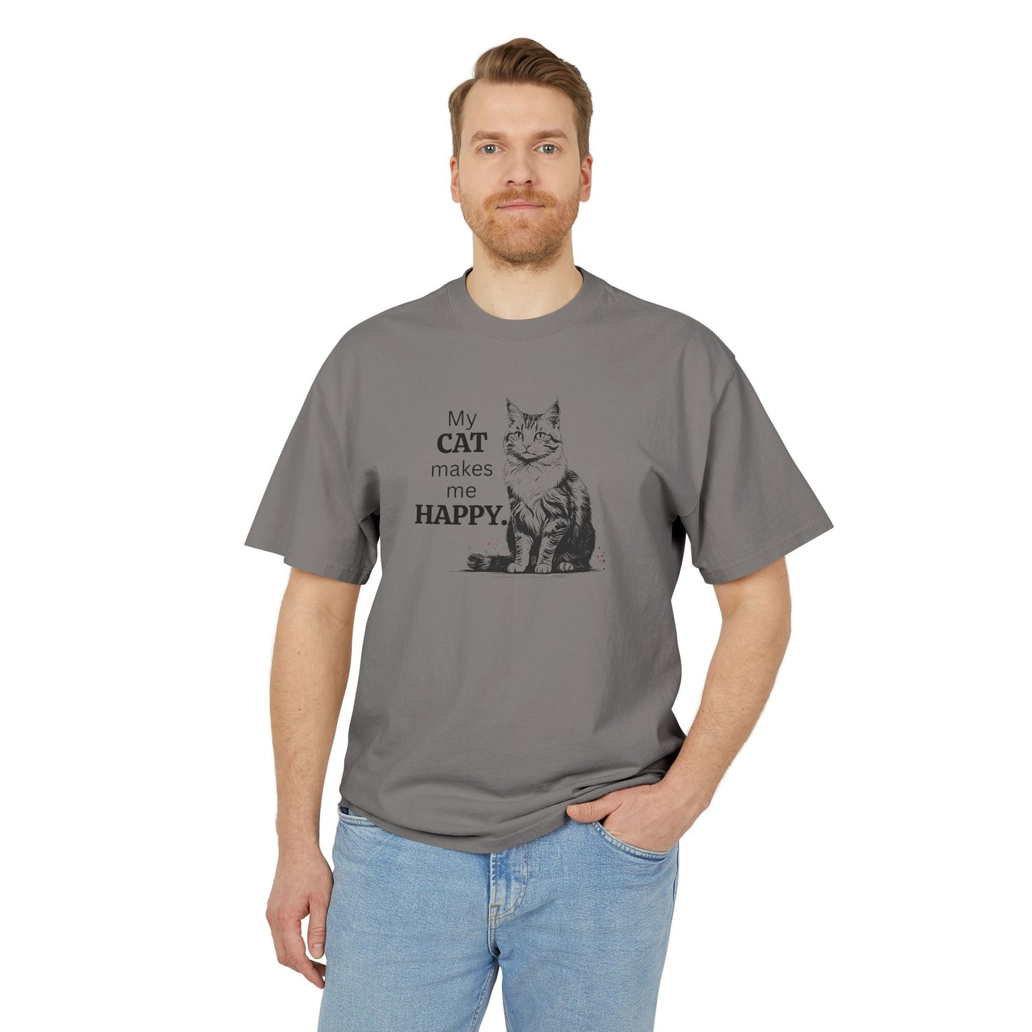 Cat Lover Unisex Heavy Faded Tee – Perfect for Every Cat Enthusiast
