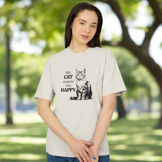 Cat Lover Unisex Heavy Faded Tee – Perfect for Every Cat Enthusiast
