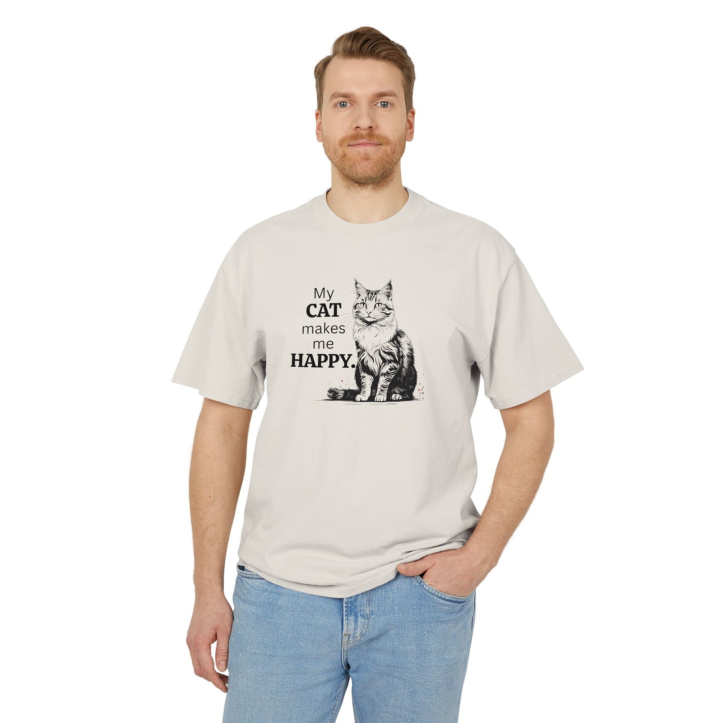 Cat Lover Unisex Heavy Faded Tee – Perfect for Every Cat Enthusiast