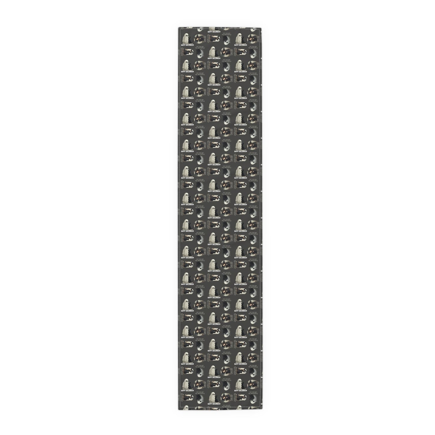 Cat Themed Halloween Table Runner for Festive Decoration