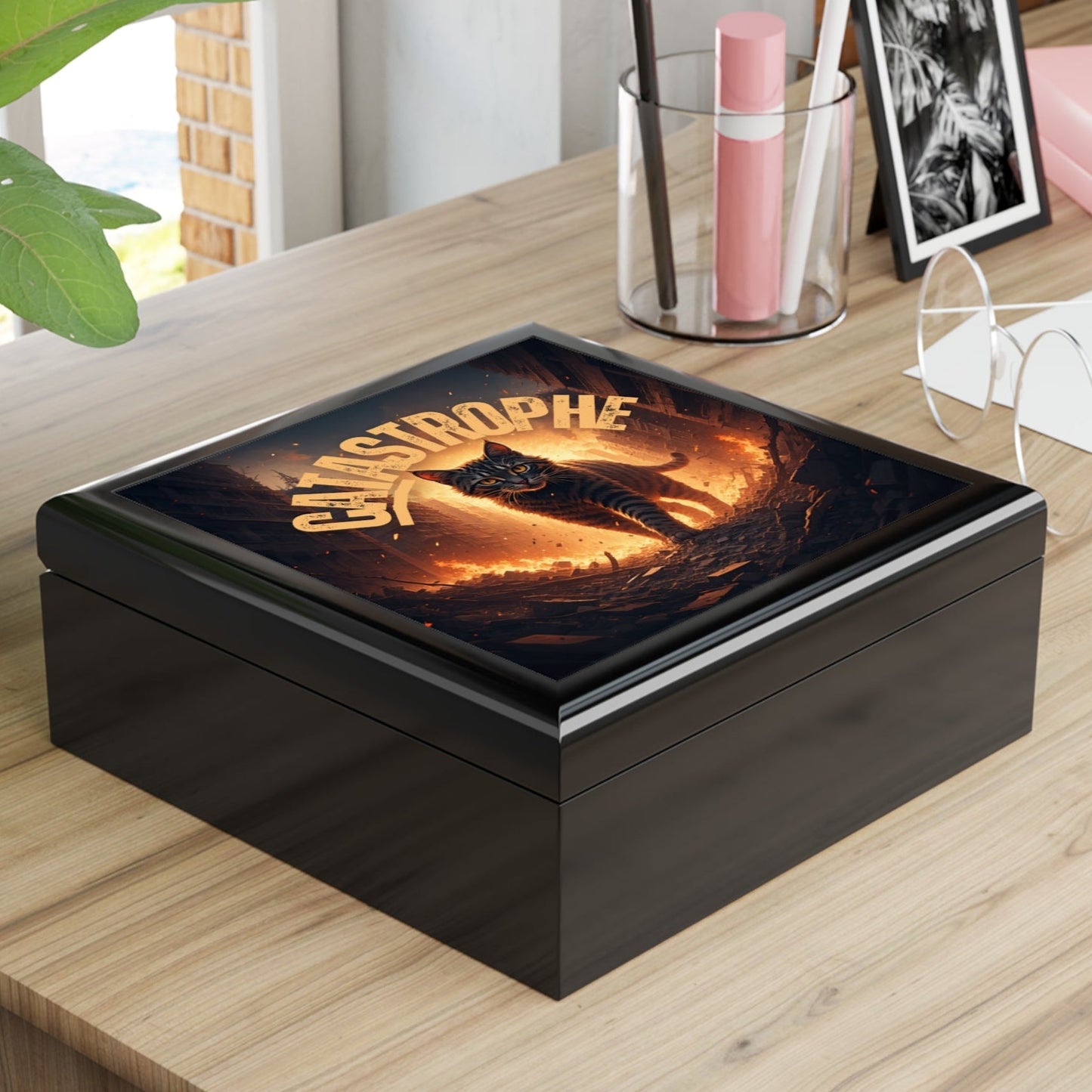 CATastrophe — Cat-Themed Keepsake Box