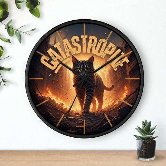 CATastrophe Wall Clock - Unique Home Decor for Cat Lovers