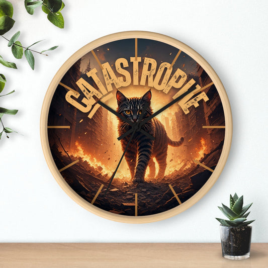 CATastrophe Wall Clock - Unique Home Decor for Cat Lovers