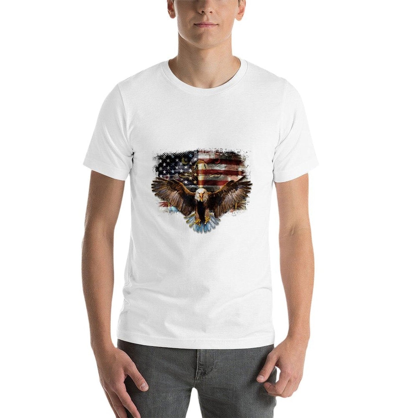 Bald Eagle 4th of July American USA Eagle Patriotic  Slim-fit Cut T-Shirt