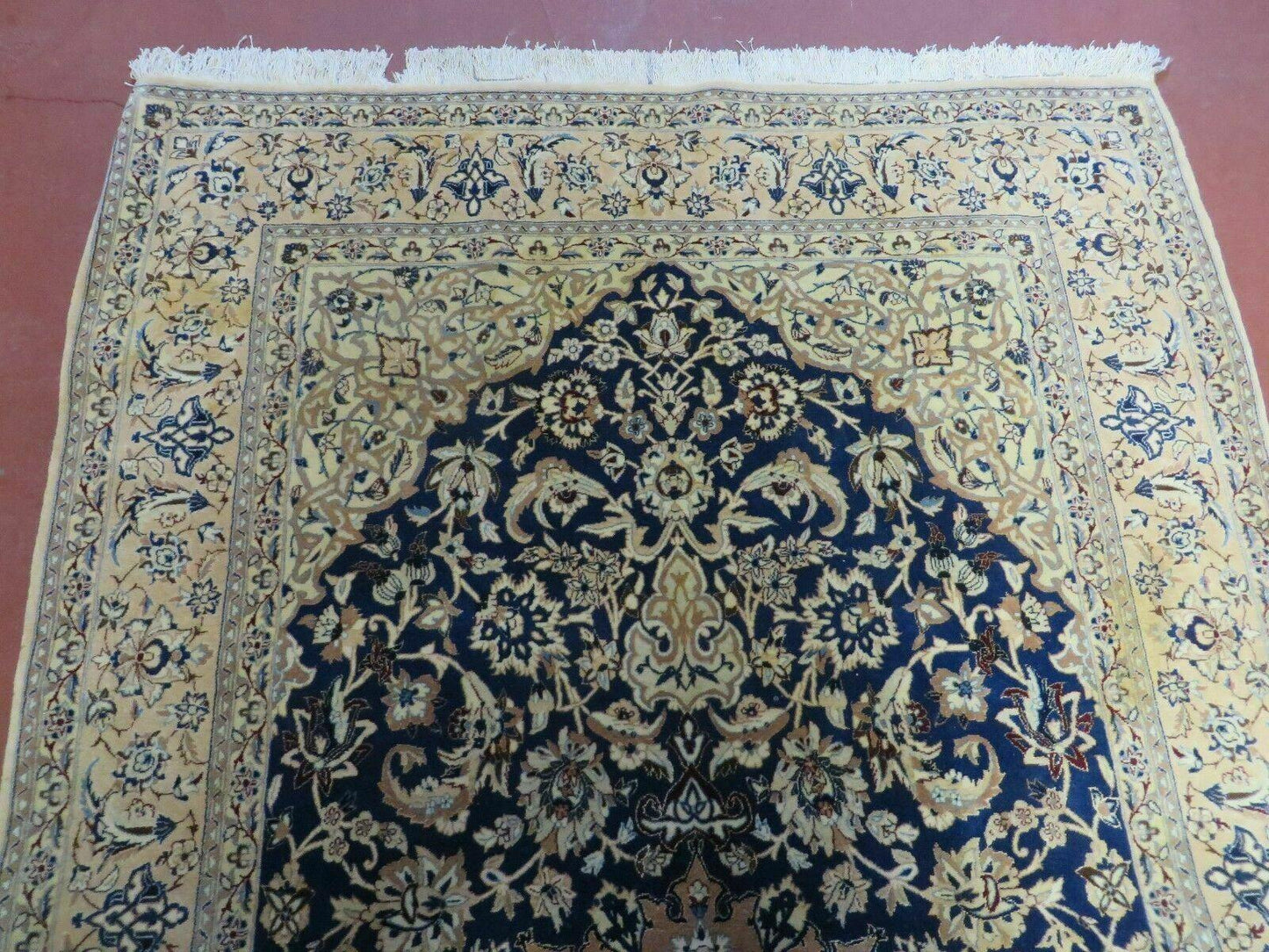 4' X 6' Handmade Ultra Fine India Floral Oriental Wool Silk Rug Hand Knotted