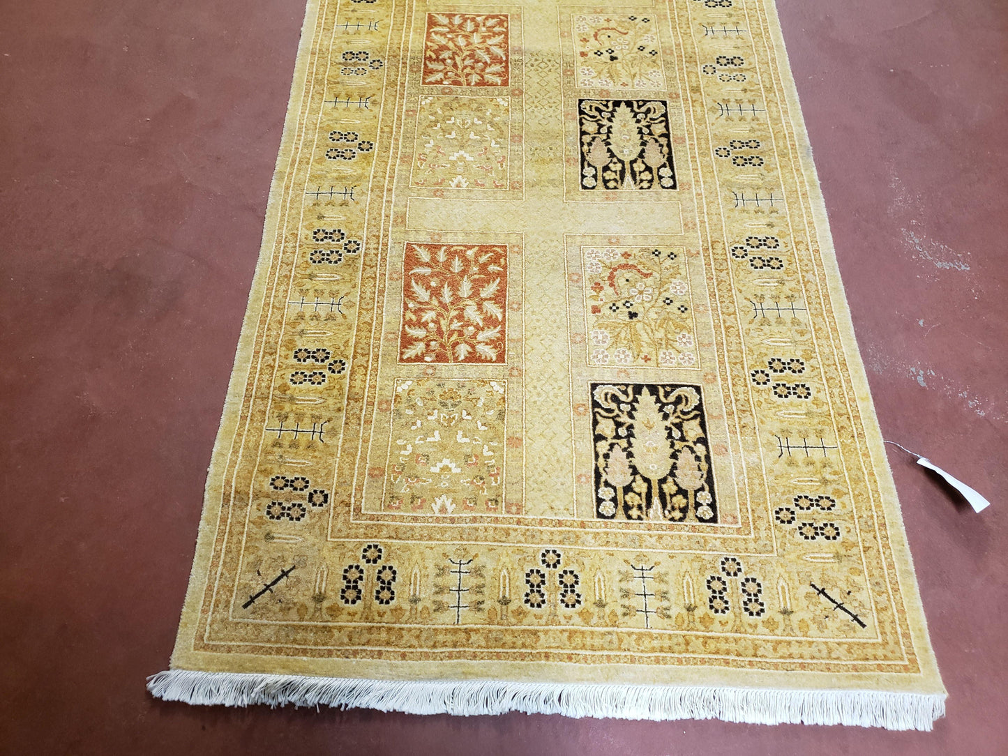 3' 2" x 12 ' 6" Pak Persian Safavieh Runner Haji Jalil Fine Runner Rug 3ft Runner 12ft Runner 13ft Runner Panel Design Runner Hand-Knotted
