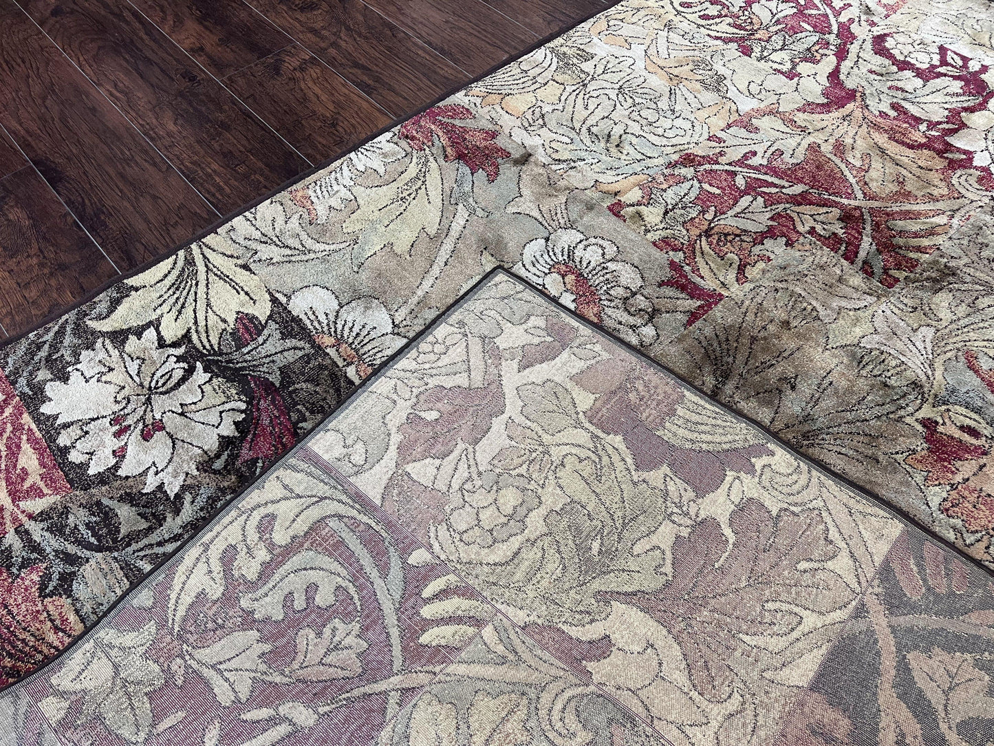 Modern Abstract Area Rug 5x7, Floral Design, Contemporary Carpet 5 x 7, Multicolor