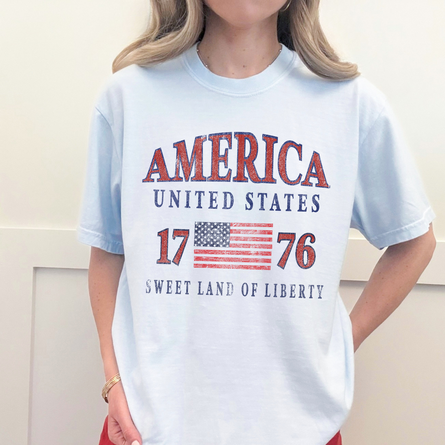America 1776 Graphic Tee – Patriotic USA Shirt