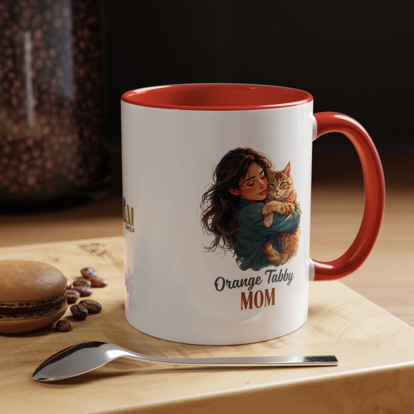 Charming Orange Tabby Mom Coffee Mug – Perfect Gift for Cat Lovers