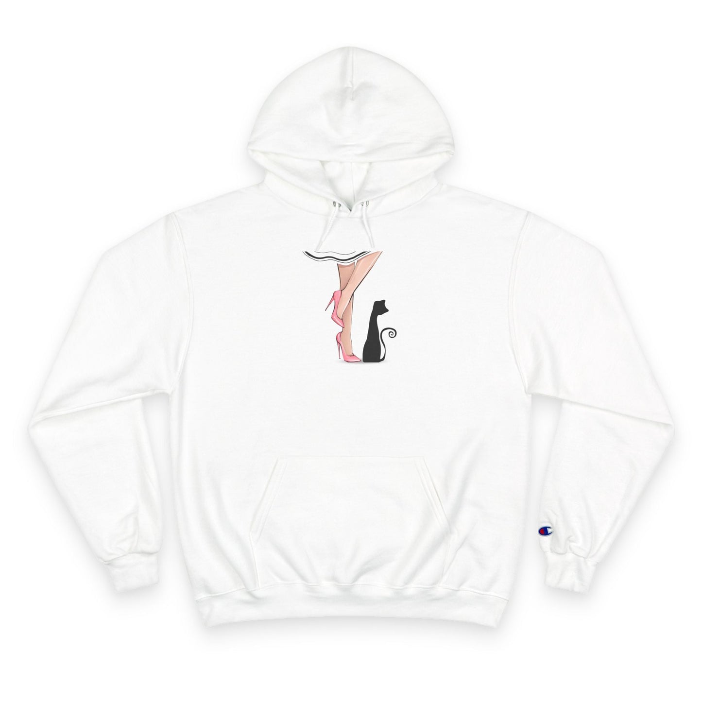 Chic Cat Lady Legs Hoodie