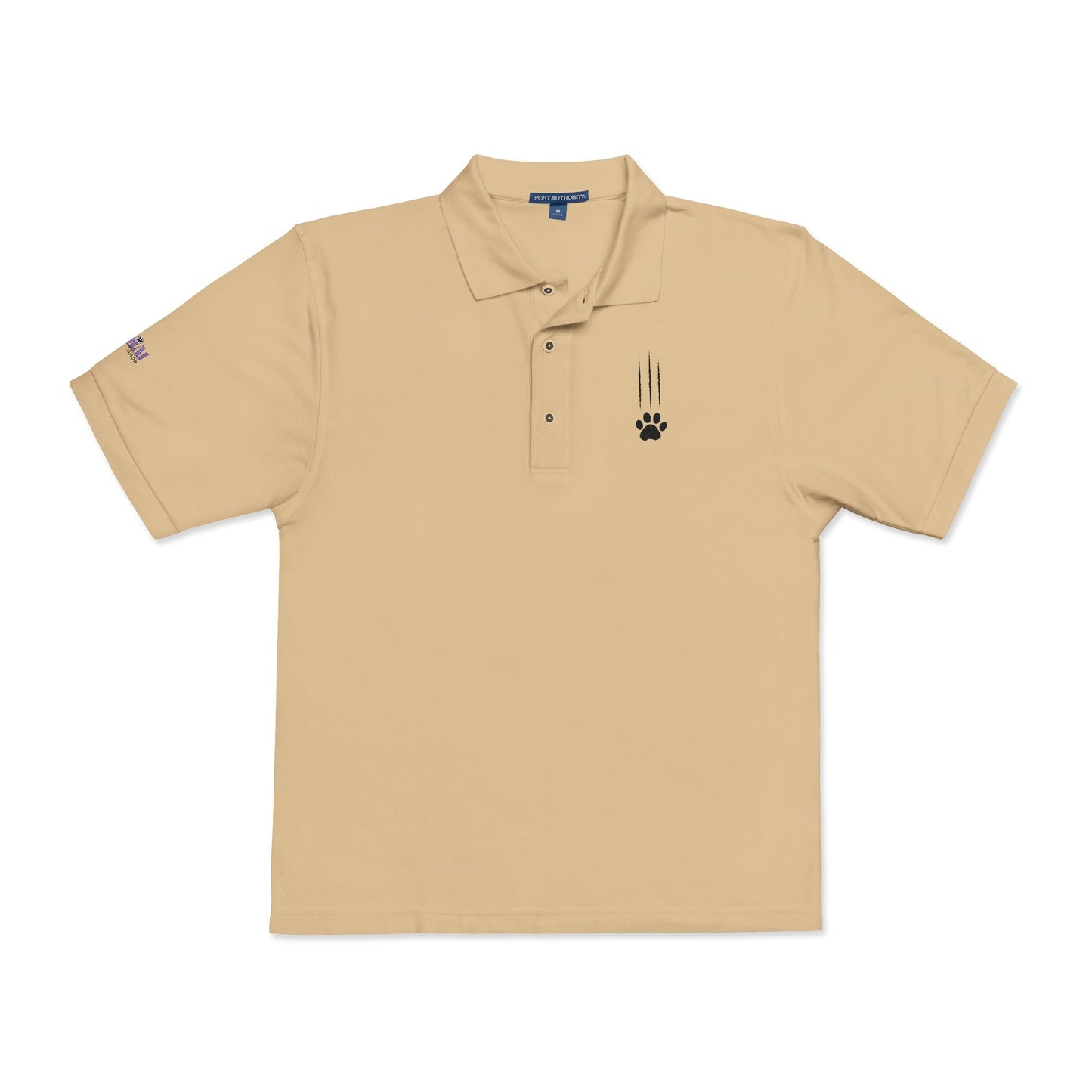 Classic Cat Clawed Embroidered Unisex Polo Shirt