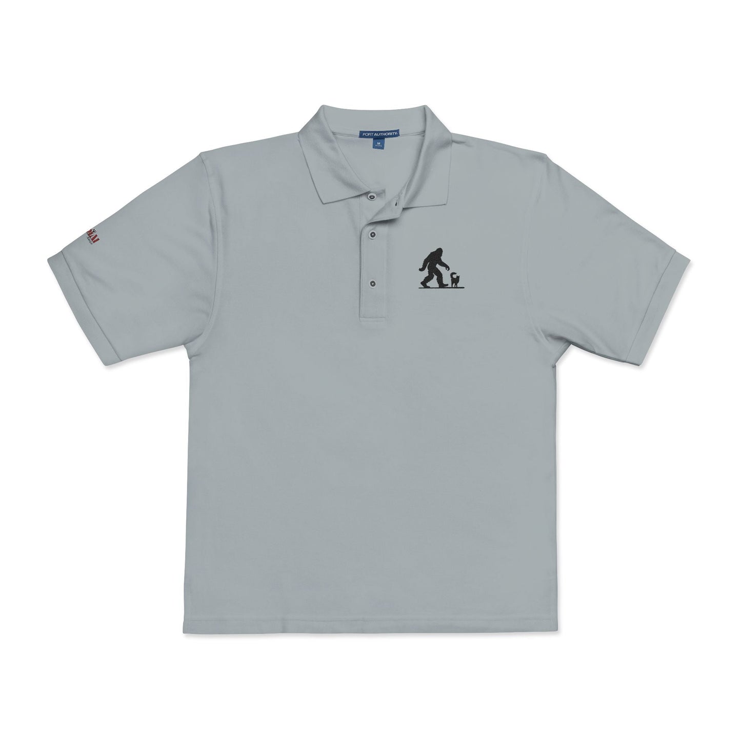 Classic Sasquatch's Cat Embroidered Unisex Polo Shirt