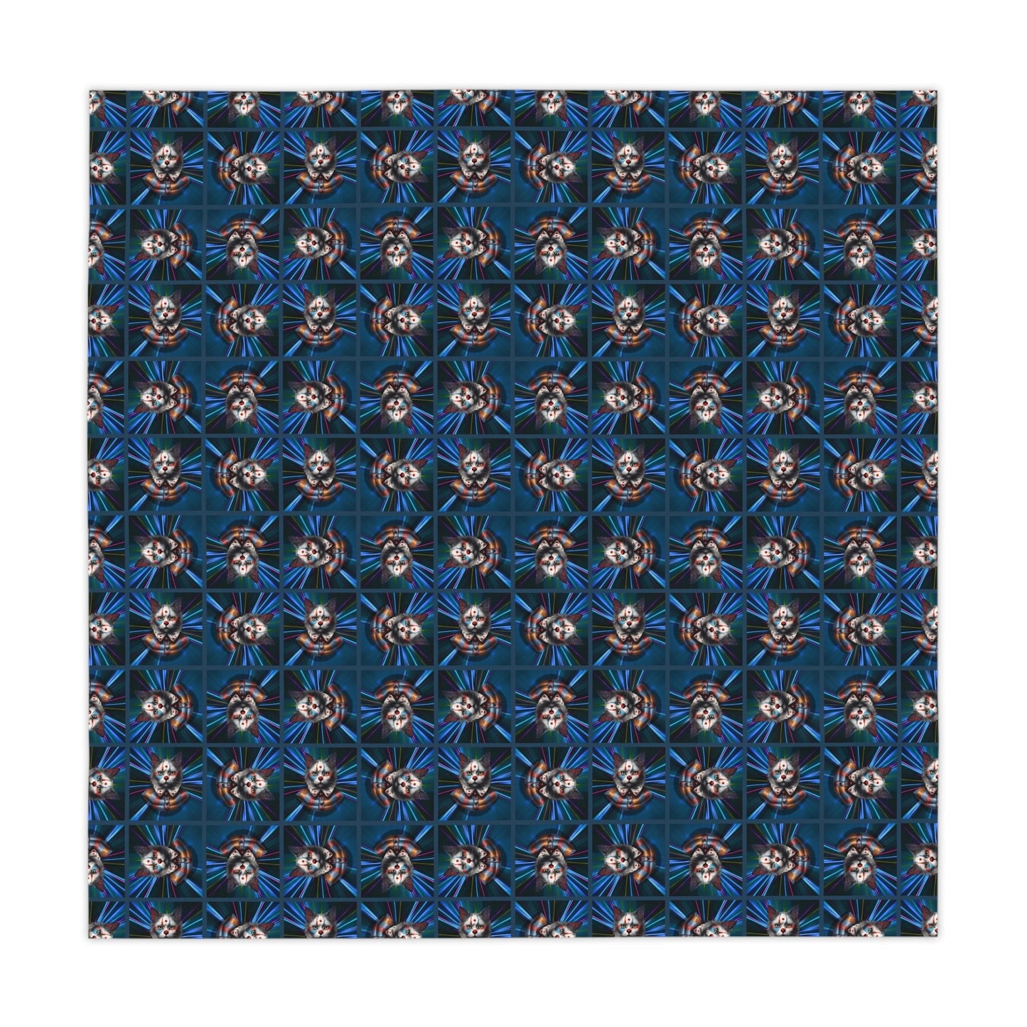 Clown Cat Novelty Tablecloth