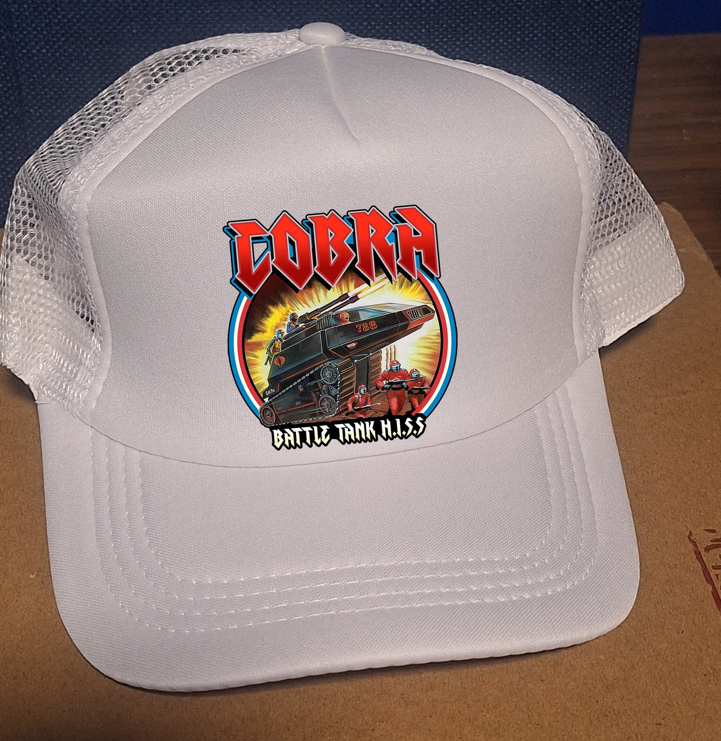 Adjustable Trucker Baseball Hat Cap GI Joe Cobra Battle Hiss Tank