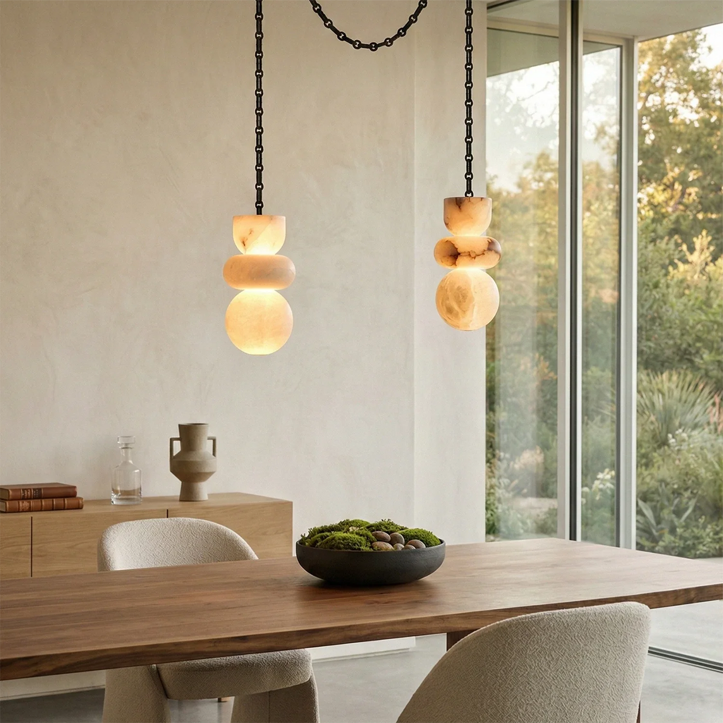 Lykka Alabaster Cluster Chandelier