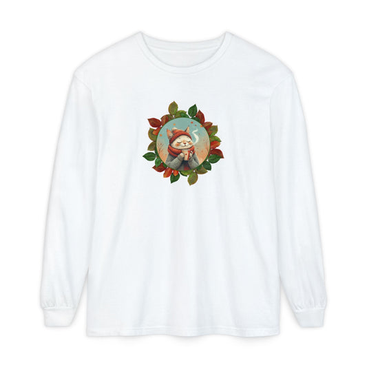 Country Autumn Kitty Long-Sleeve Shirt