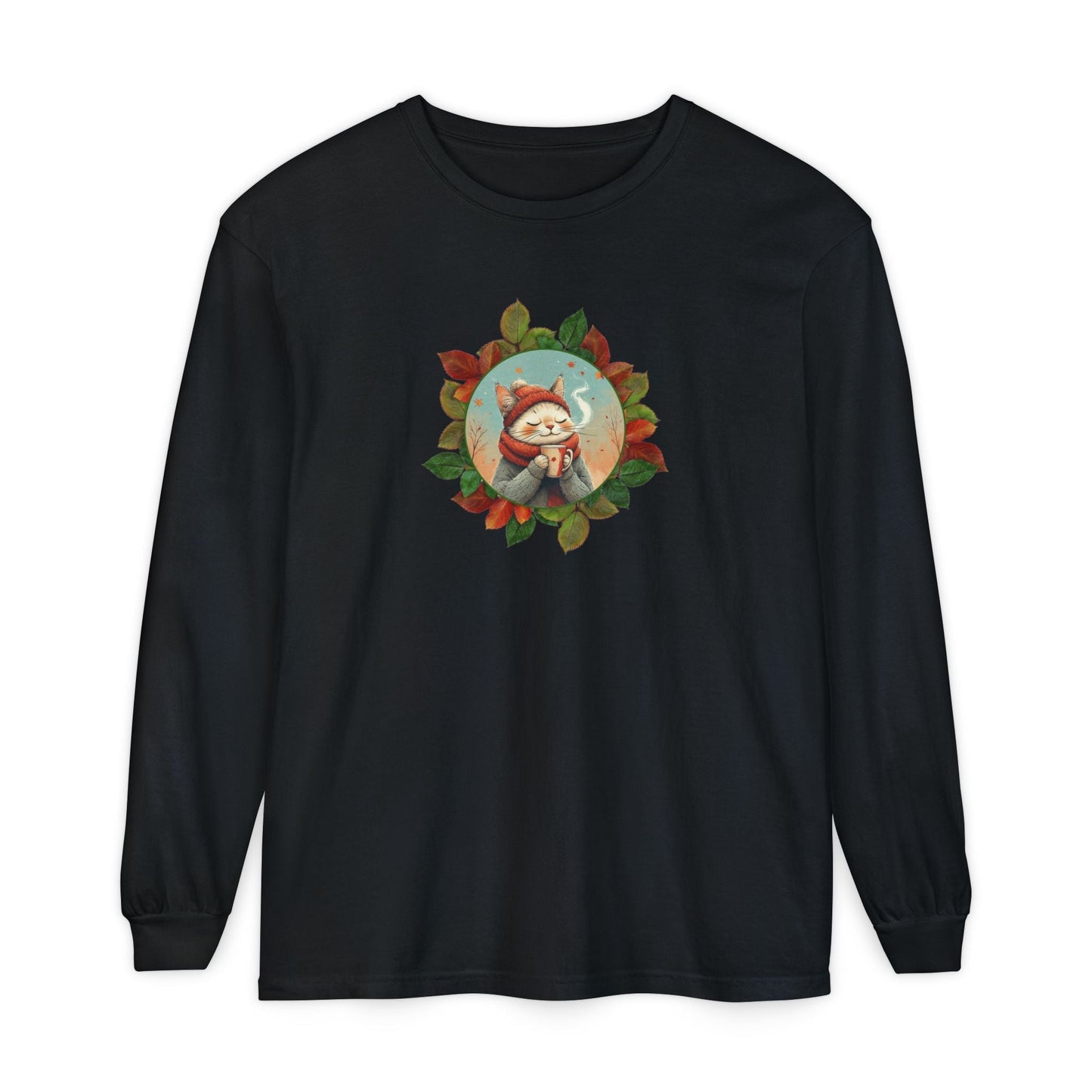 Country Autumn Kitty Long-Sleeve Shirt