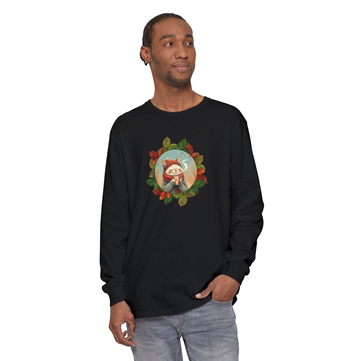 Country Autumn Kitty Long-Sleeve Shirt