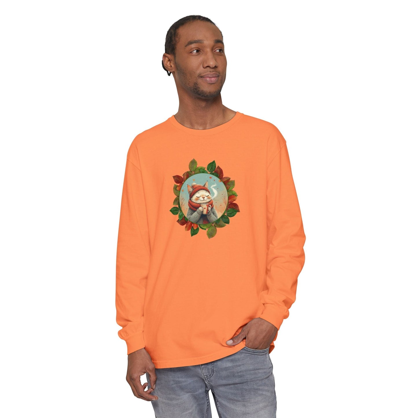 Country Autumn Kitty Long-Sleeve Shirt