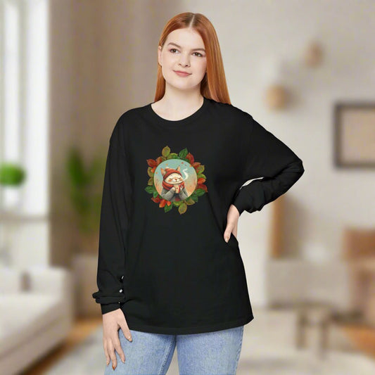 Country Autumn Kitty Long-Sleeve Shirt