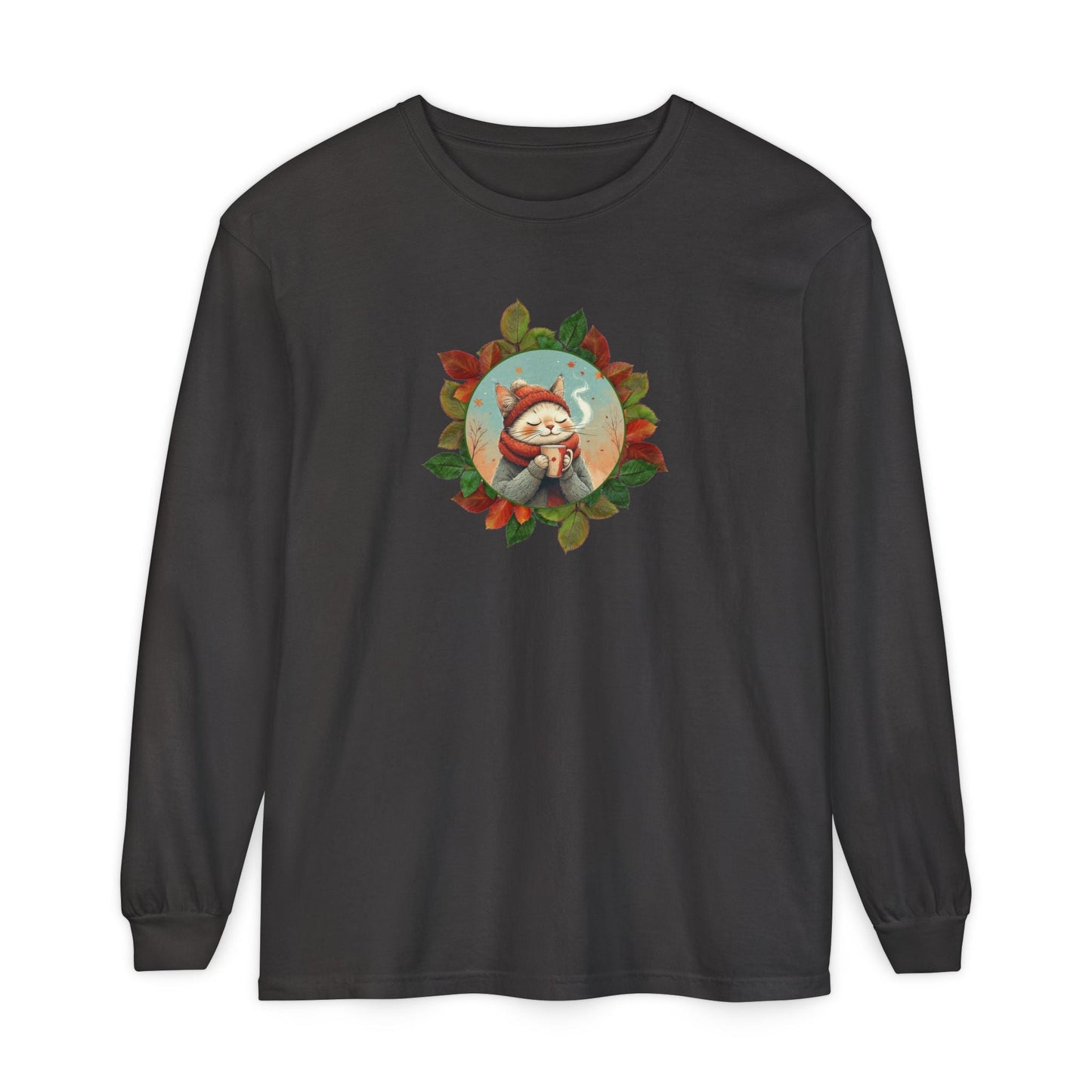 Country Autumn Kitty Long-Sleeve Shirt
