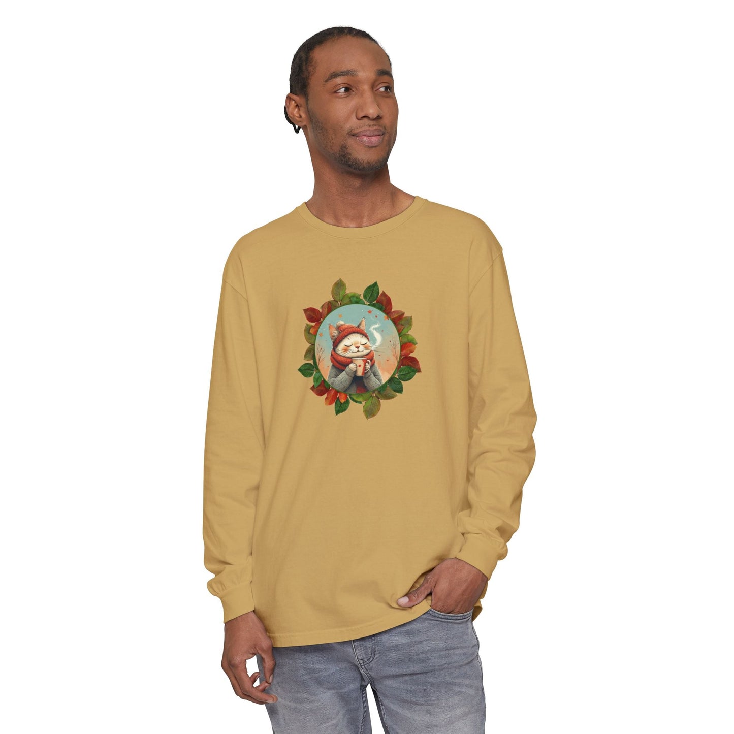 Country Autumn Kitty Long-Sleeve Shirt