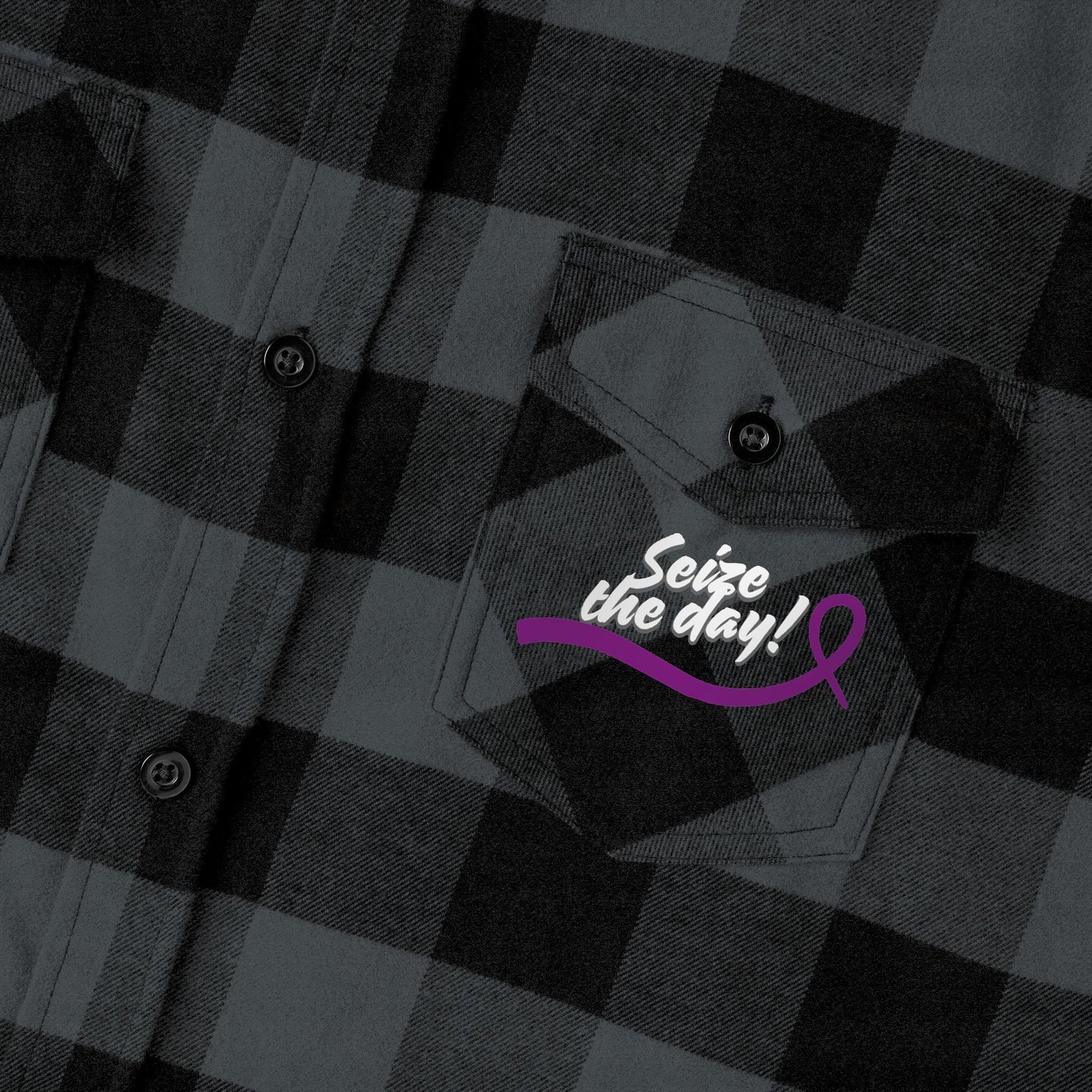 Cozy Seize the Day Unisex Flannel Shirt