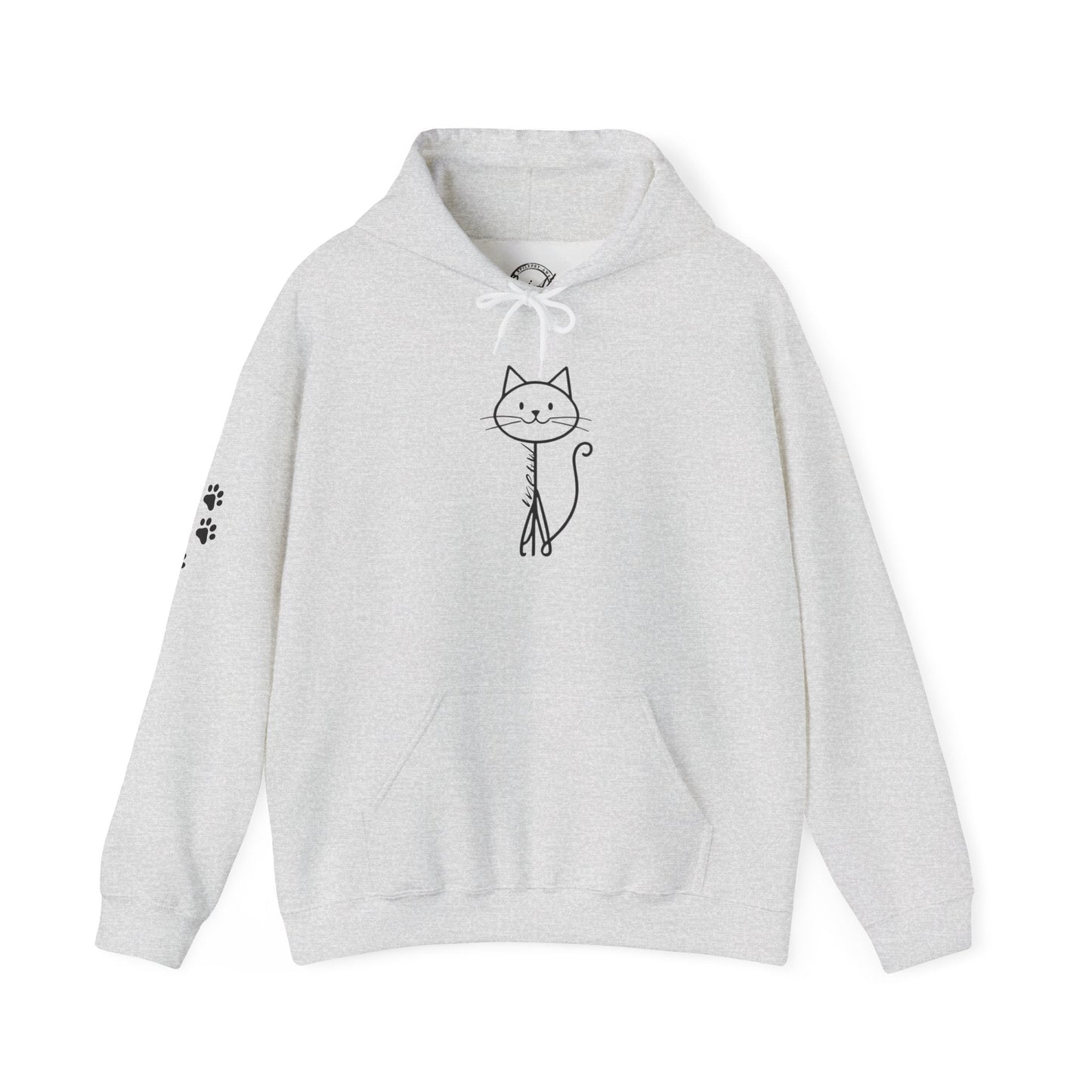 Cozy Stick Cat Lover Hoodie