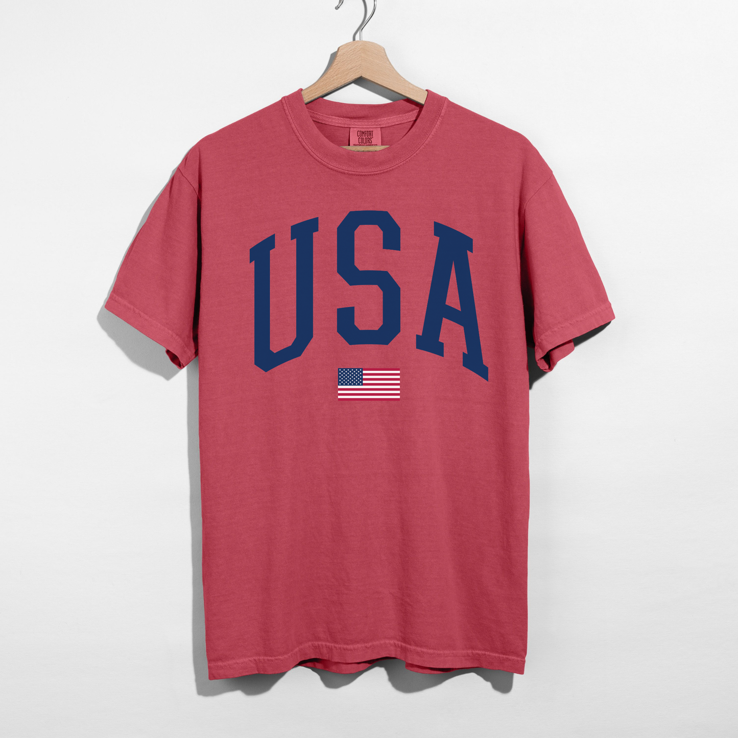 USA Varsity Graphic Tee – Classic Patriotic Shirt