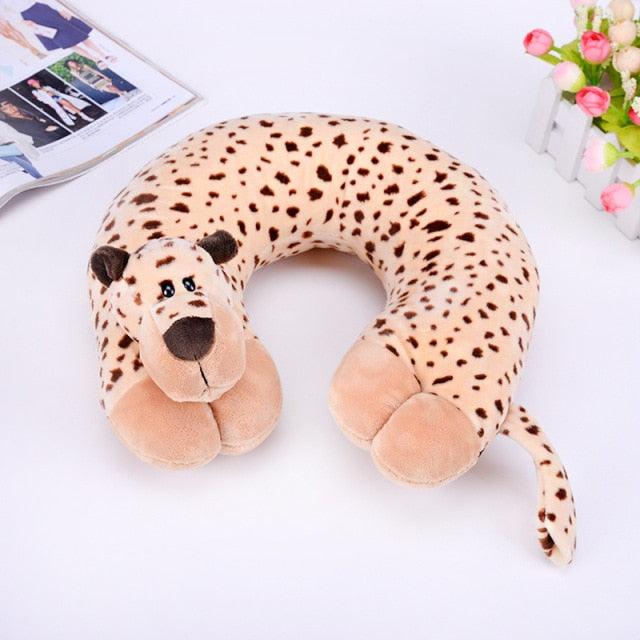 Cute Cartoon Animal U-shaped Memory Travel Pillow Neck Support Headrest Office Car Airplane Sleep  Soft Travel Neck Pillow Animal for Neck & Head Support Cute Wild Life Stuffed Pillow Accessory for Naps Novelty Stuffed Animal For Adults And Children