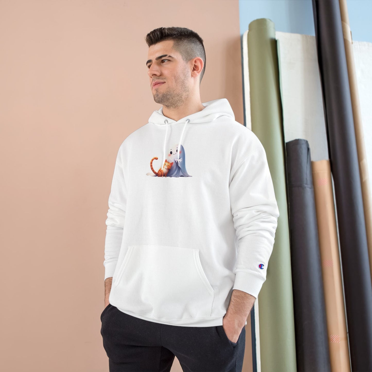 Cute Ghost & Kitty Hoodie