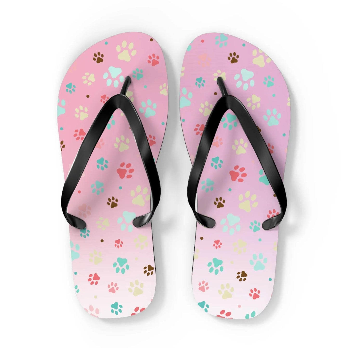 Cute Paw Print Flip Flops for Animal Lovers