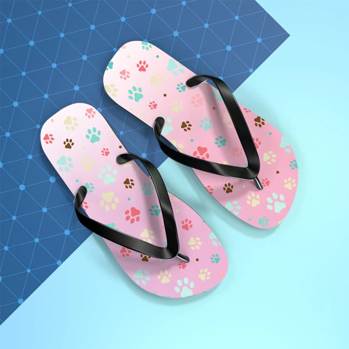 Cute Paw Print Flip Flops for Animal Lovers