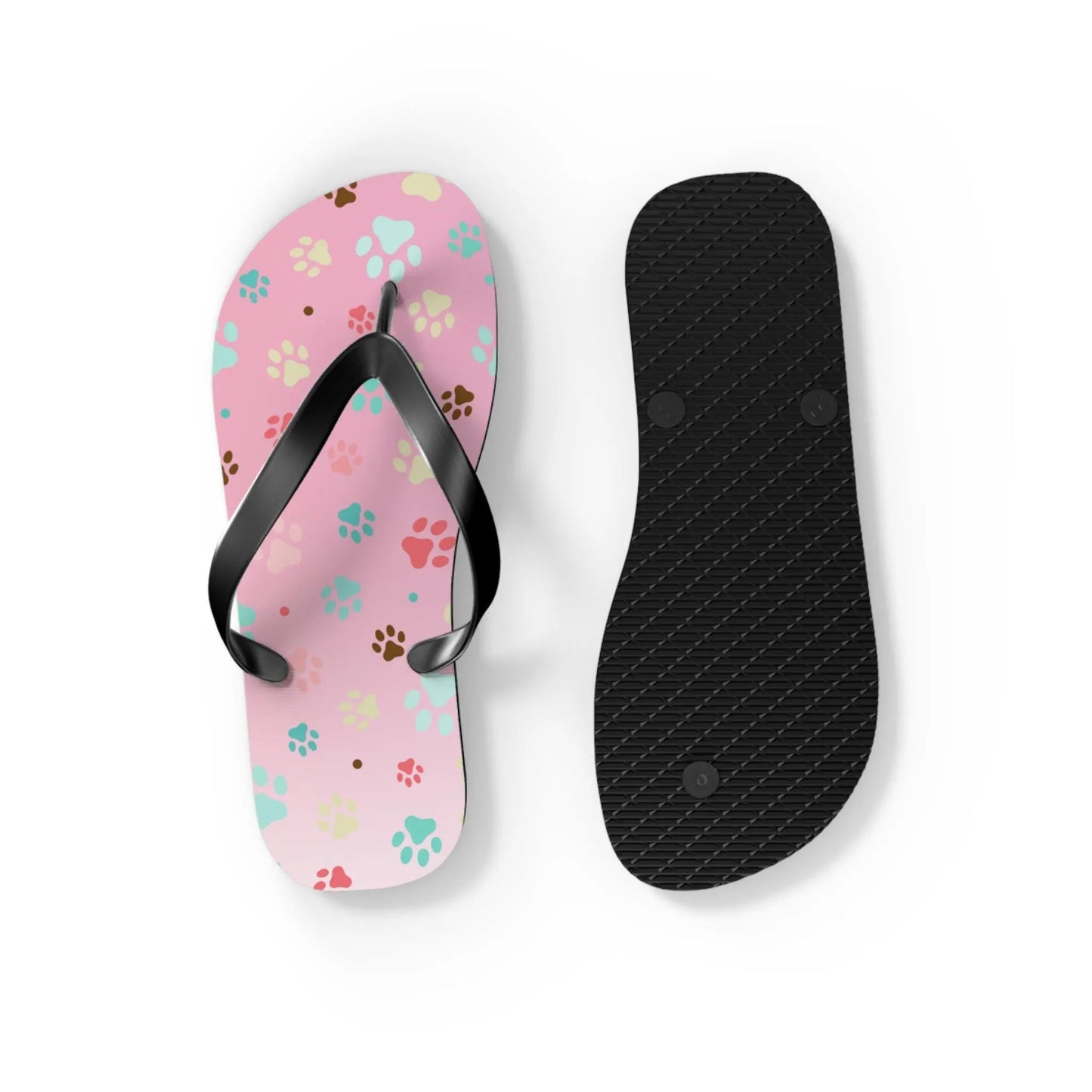Cute Paw Print Flip Flops for Animal Lovers