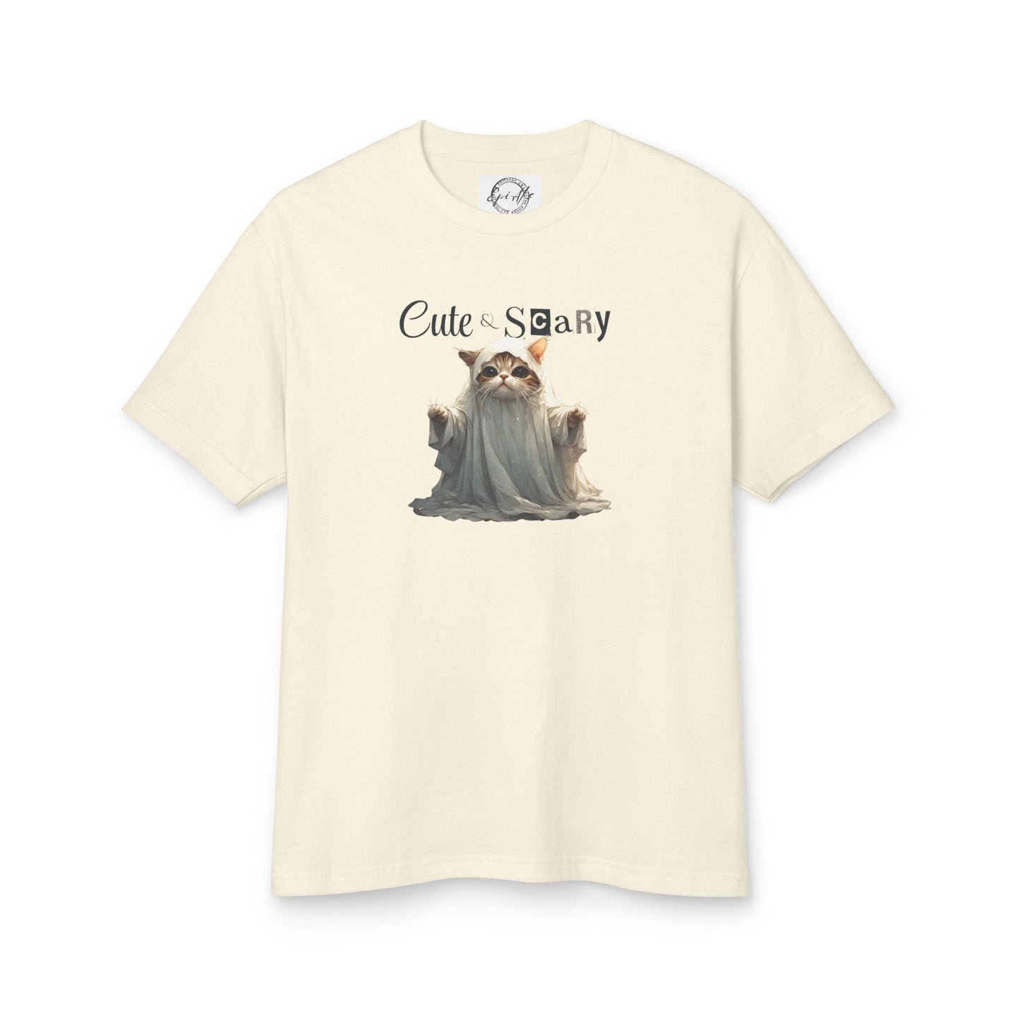 Cute Scary Ghost Kitty Unisex Tee for Spooky Style