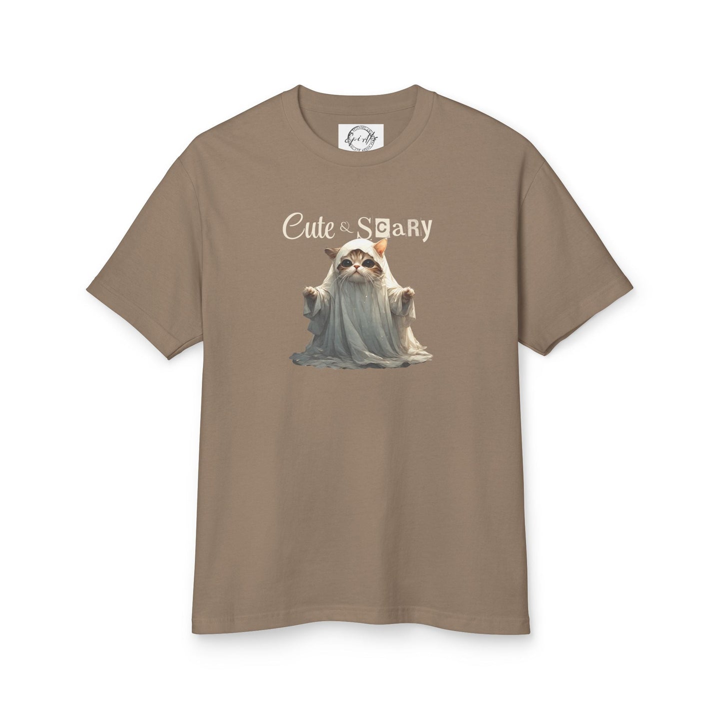 Cute Scary Ghost Kitty Unisex Tee for Spooky Style