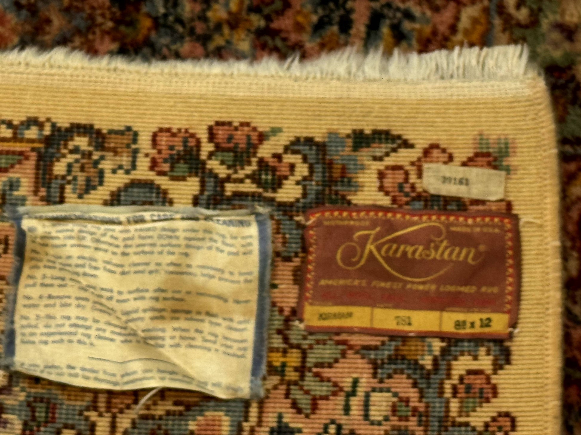 Karastan Kirman Rug #781, Antique Karastan Oriental Carpet 8.8 x 12, Wool Area Rug, Original Collection 700 Series, Rare Discontinued