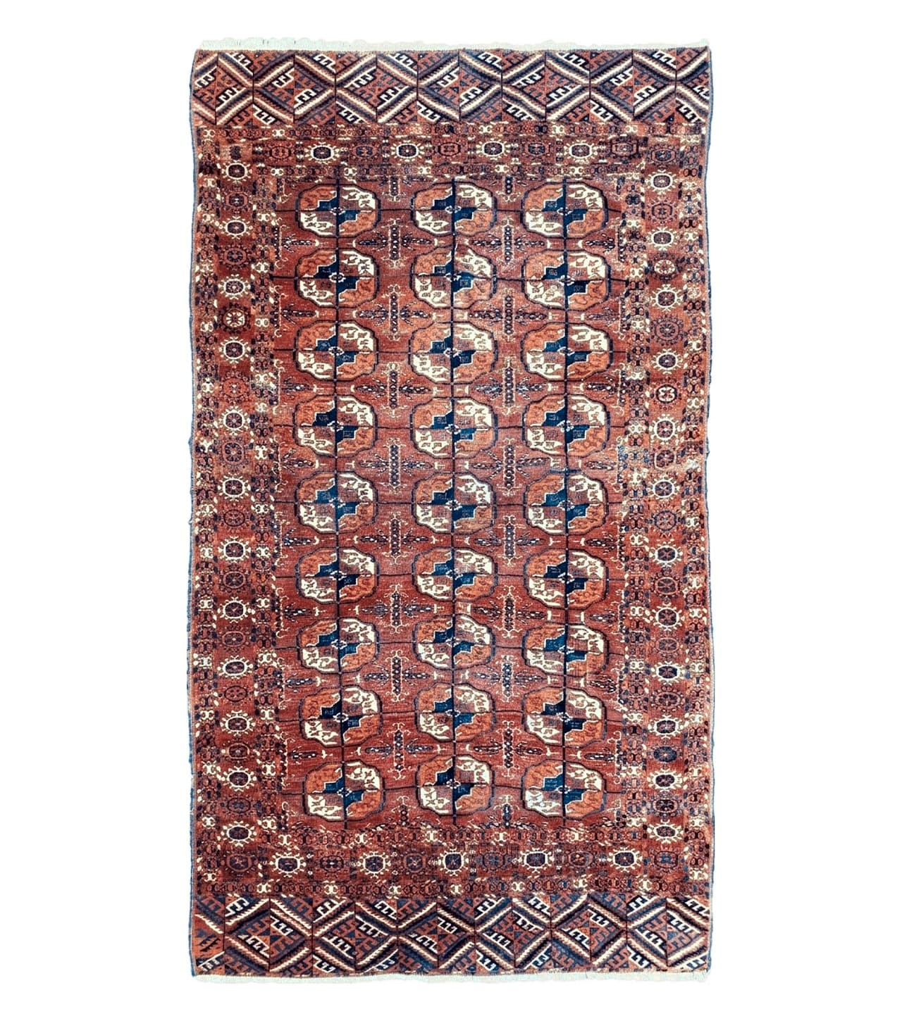4x7 Antique Yamud Rug Russian Rug Turkoman Rug Fine Weave Rug