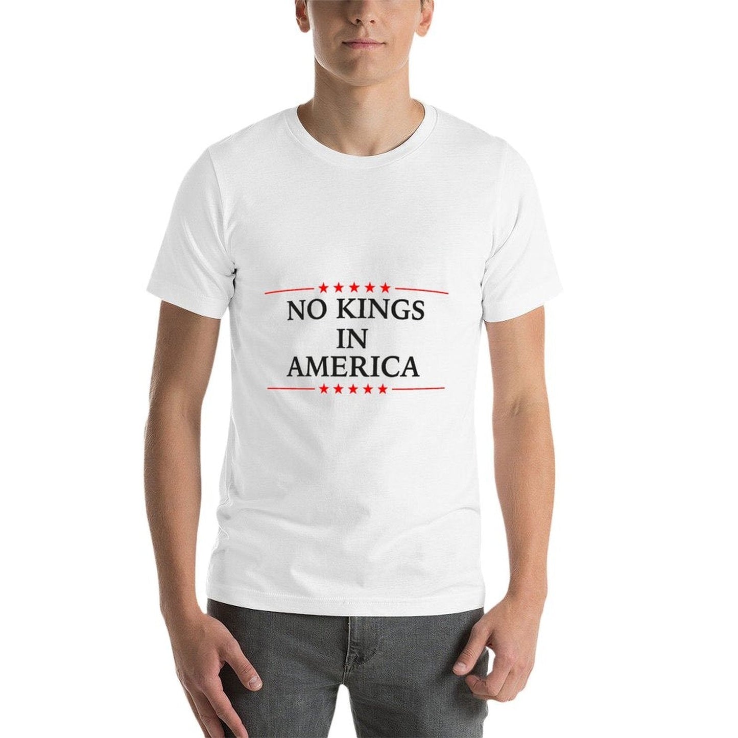No Kings in America Flag Protest Save Democracy  Vintage-inspired T-Shirt