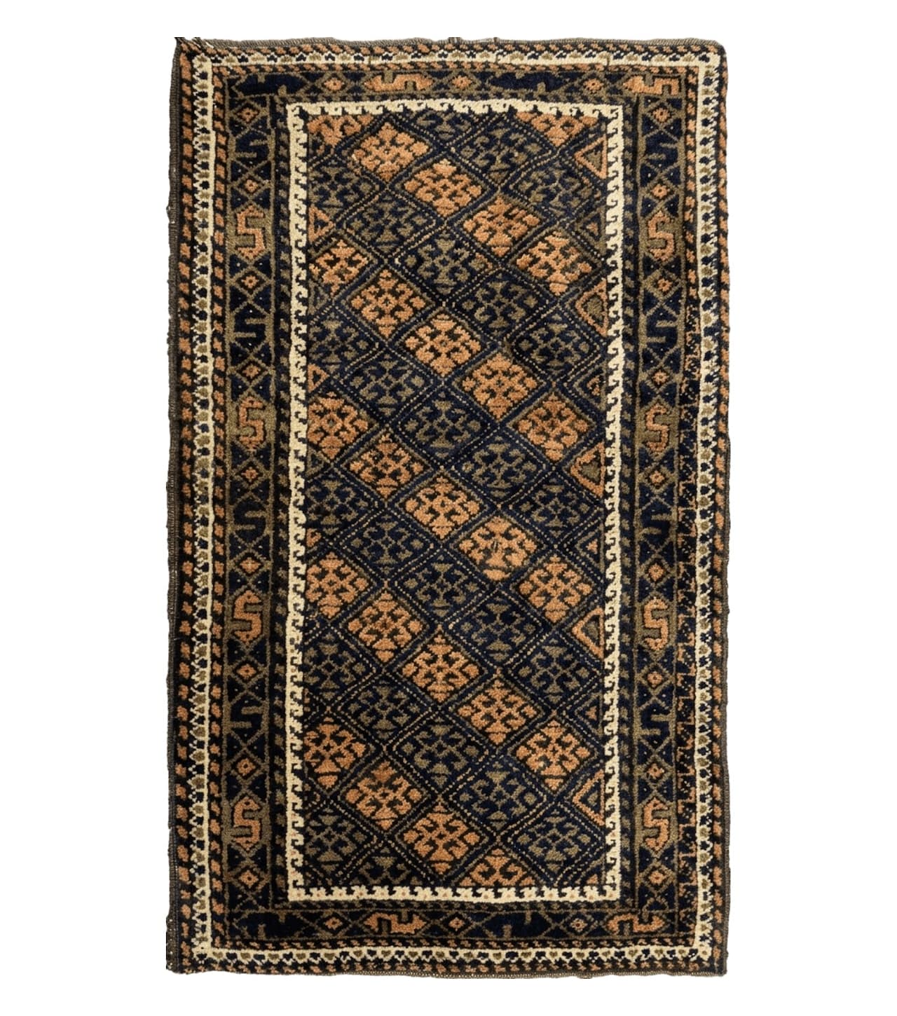 2' X 3' Antique Handmade Pakistani Bokhara Turkoman Balouchi Wool Rug Mat Nice