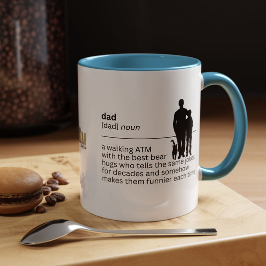 Dad ATM Accent Coffee Mug - Perfect Gift for Dads
