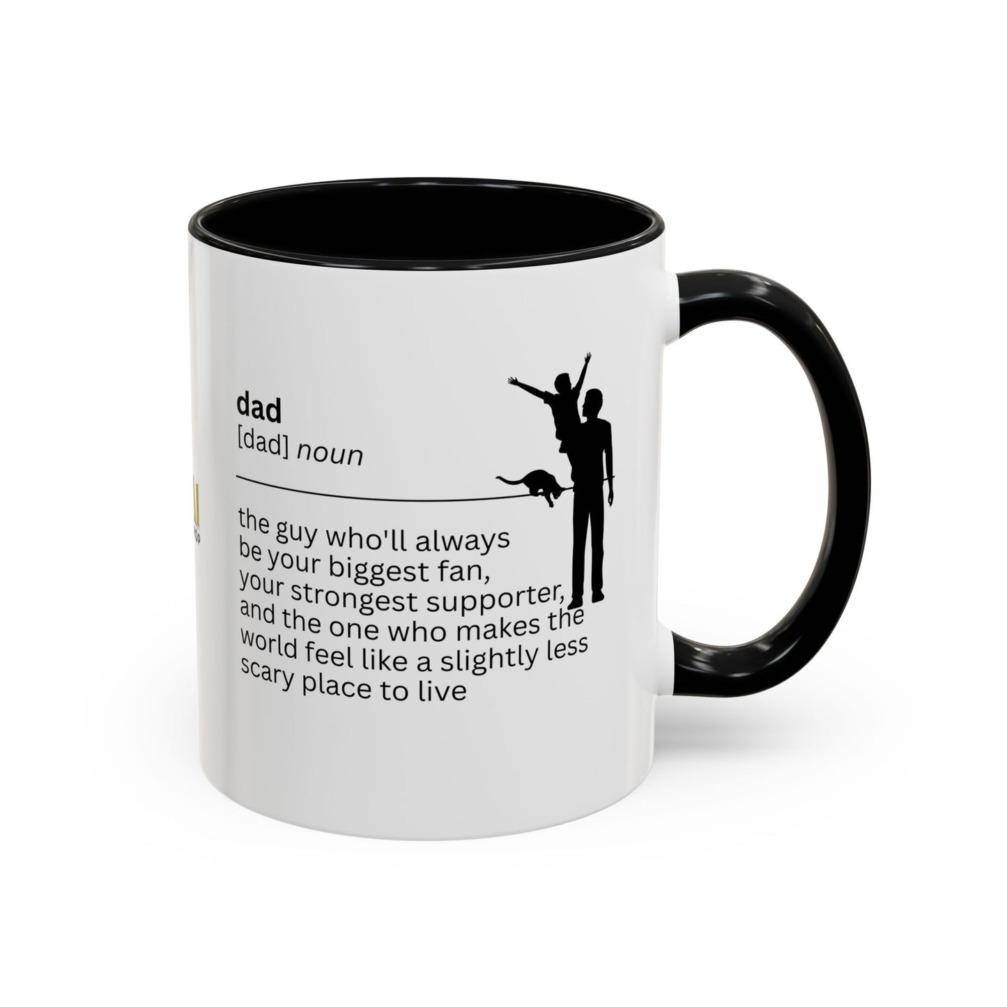 Dad Biggest Fan Accent Coffee Mug - Perfect Gift for Dads