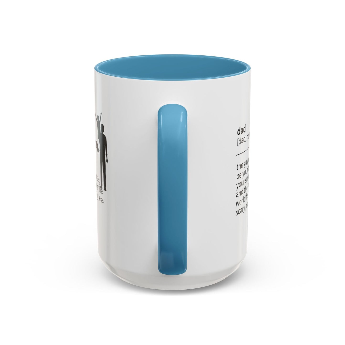Dad Biggest Fan Accent Coffee Mug - Perfect Gift for Dads