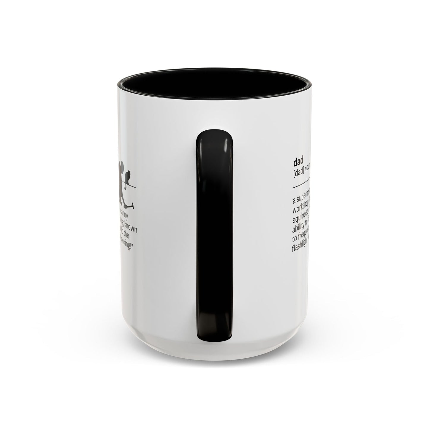Dad Flashlight Accent Coffee Mug - Perfect Gift for Dads