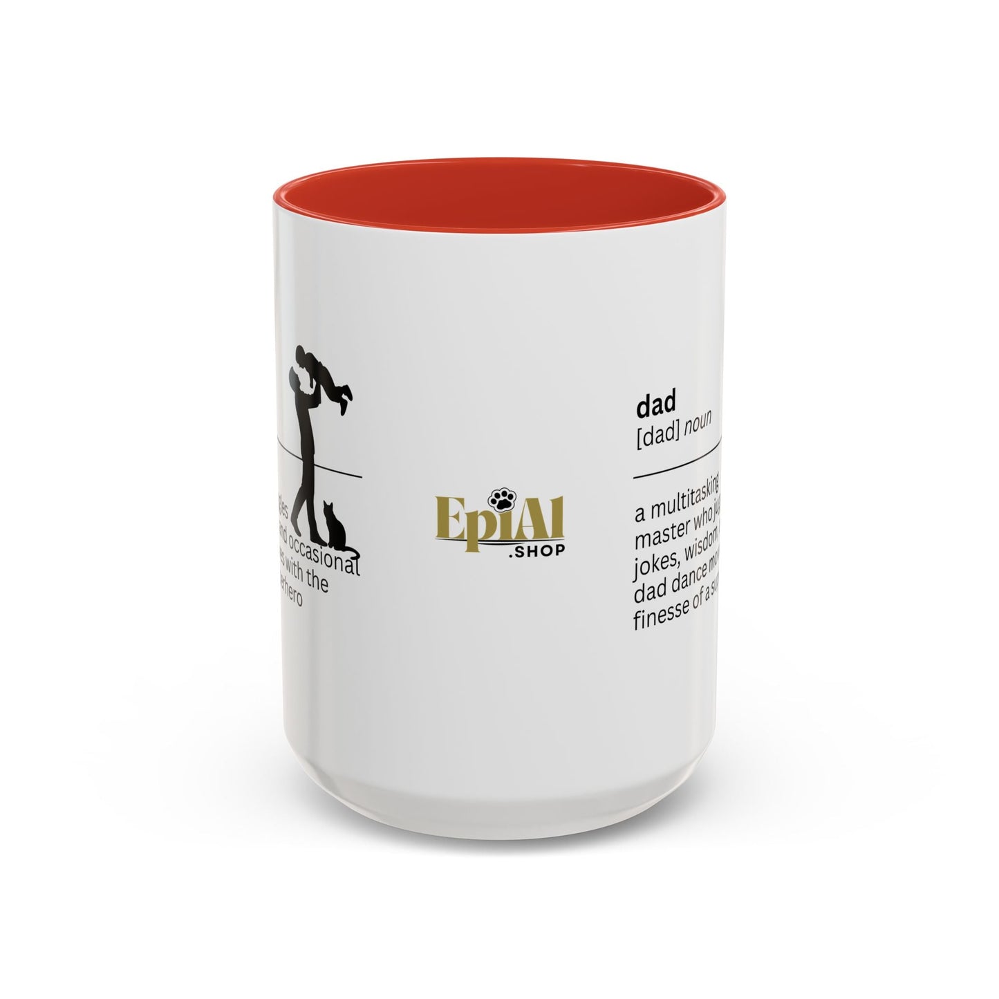 Dad Multitasking Accent Coffee Mug - Perfect Gift for Dads