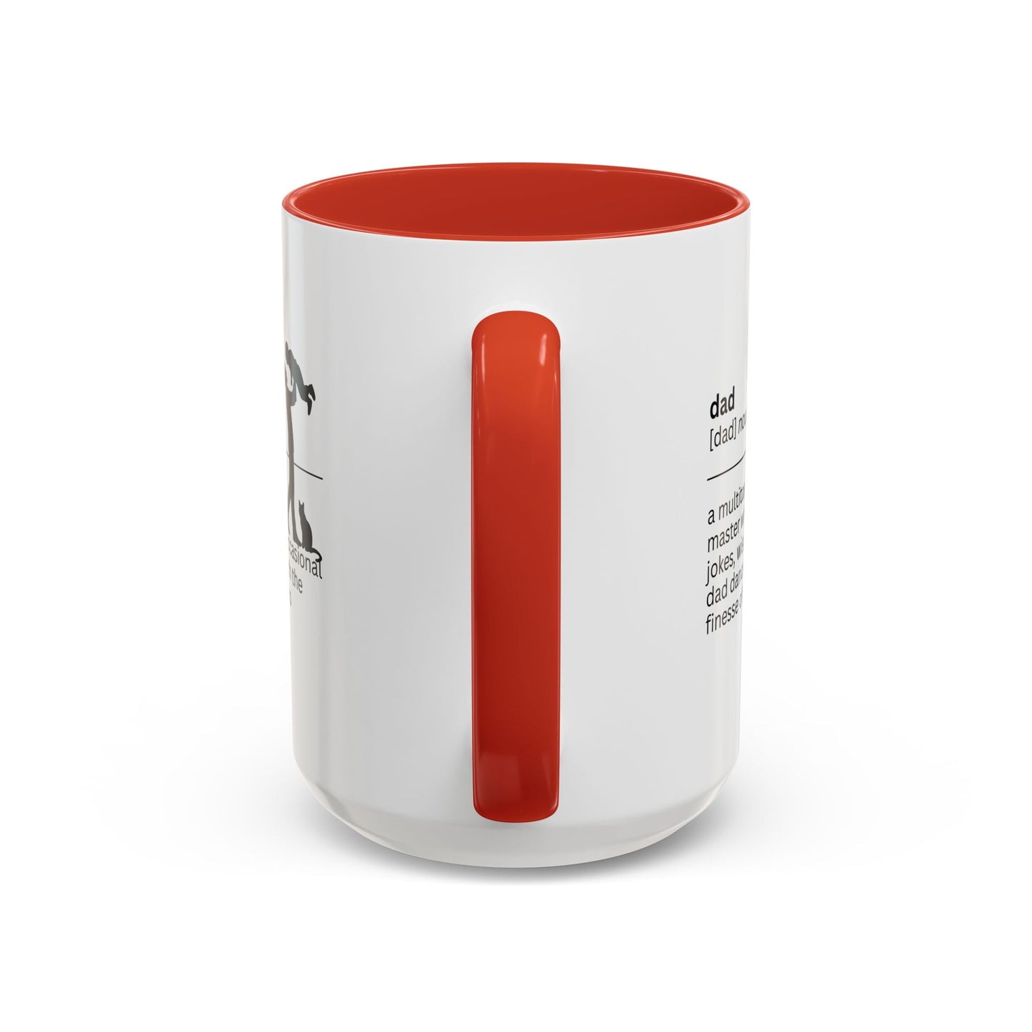 Dad Multitasking Accent Coffee Mug - Perfect Gift for Dads
