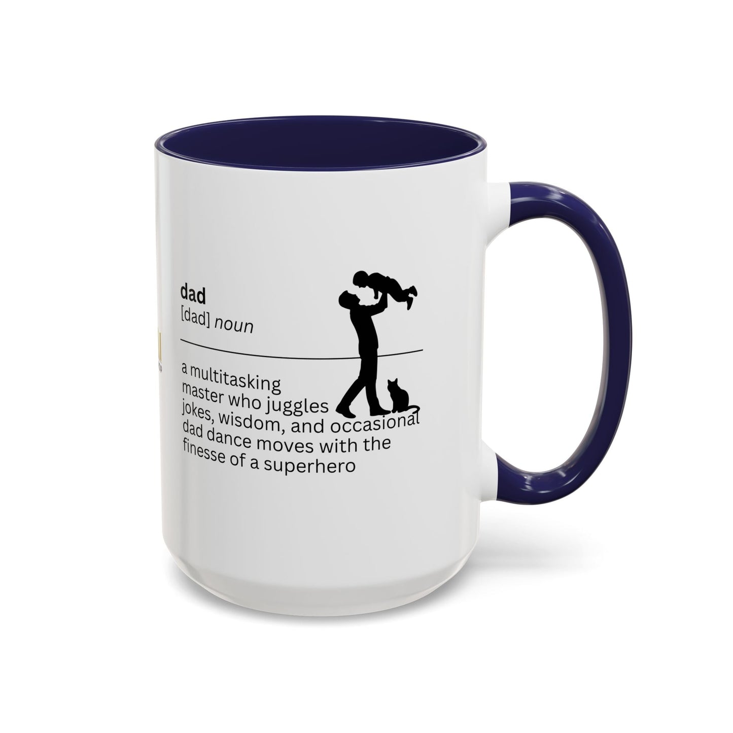 Dad Multitasking Accent Coffee Mug - Perfect Gift for Dads