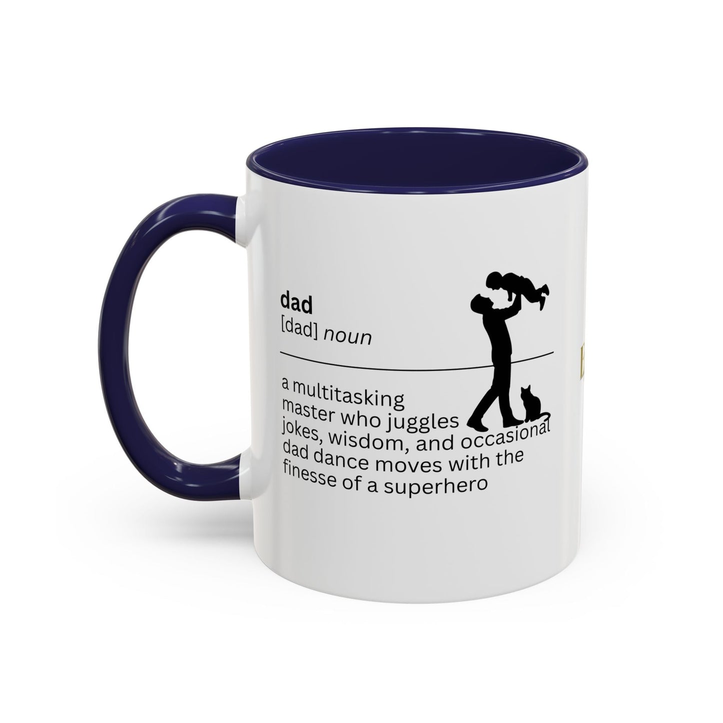 Dad Multitasking Accent Coffee Mug - Perfect Gift for Dads