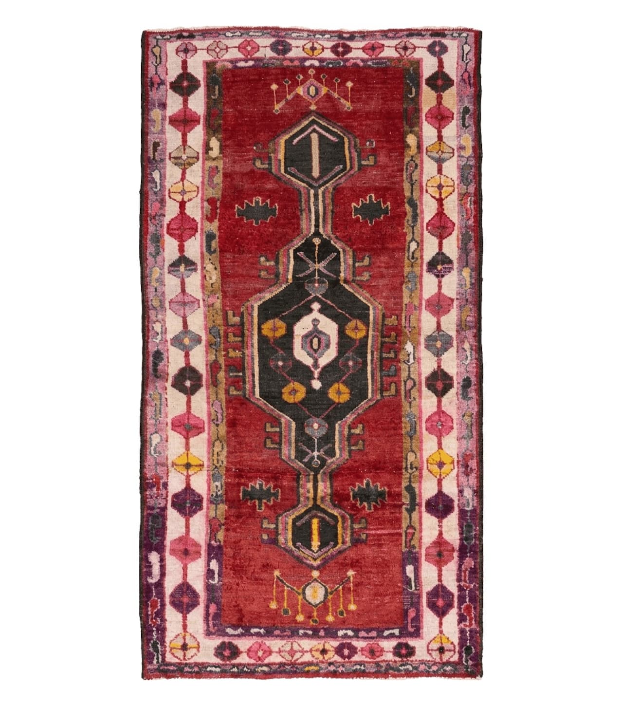 4' X 8' Antique Handmade Turkish Caucasian Kazak Design Wool Rug Veg Dyes Nice