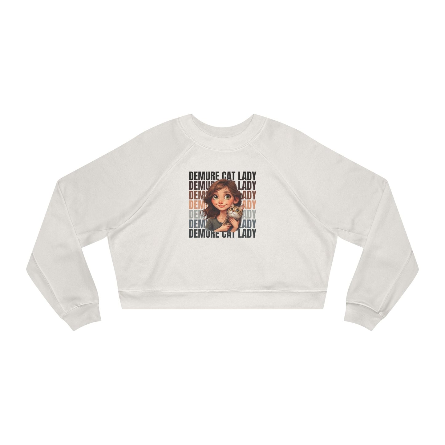 Women’s Demure Cat Lady Cropped Pullover